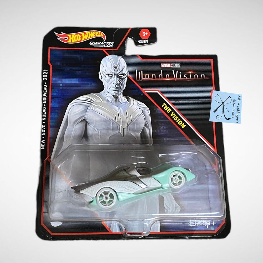 Hot Wheels Marvel Studios Disney Plus WandaVision The Vision Character Car